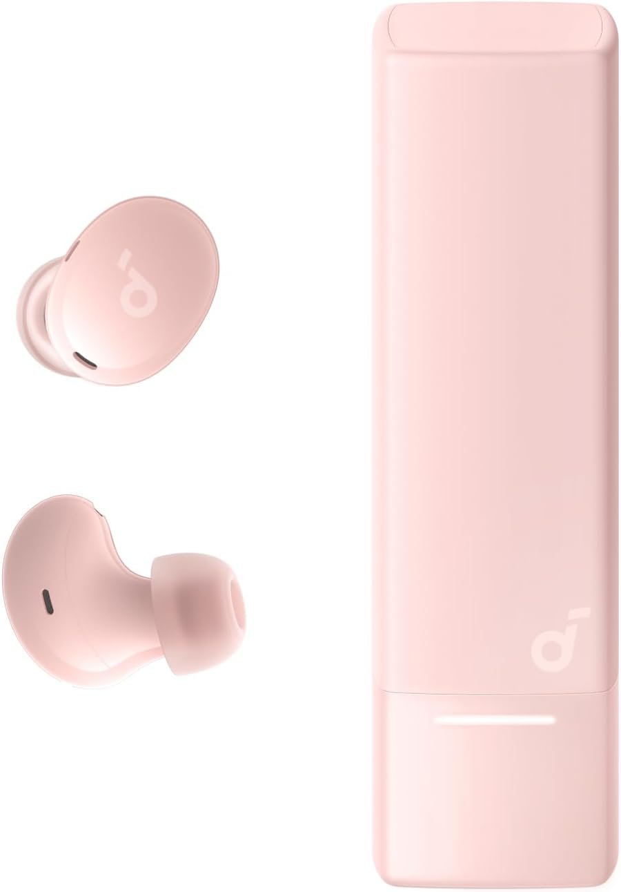 Soundcore A30i by Anker, Smart Noise Cancelling Earbuds, Lipstick-Shaped Stylish Design, Tiny, Lightweight Comfort, Clear Sound, IP54, 15H Playtime in ANC Mode, Wireless Earbuds, Bluetooth 5.4