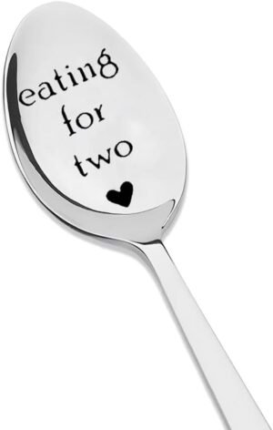 Pregnancy Gifts for First Time Moms Eating for Two Spoon for Soup Cereal Spoons Gift for Pregnant Women New Mom Mommy Mama To Be Gift Pregnancy Announcement Gifts