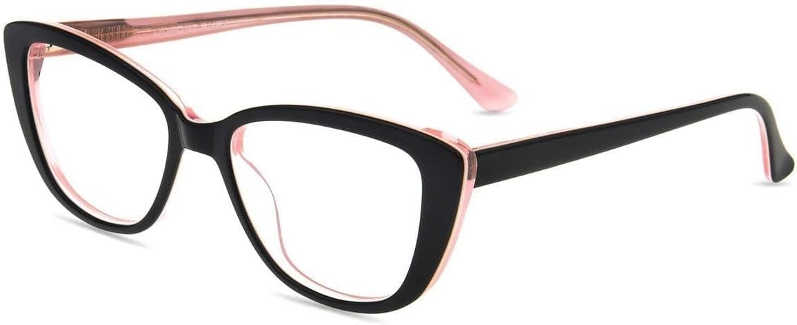 Firmoo Blue Light Blocking Computer Reading Glasses Vintage Cateye Acetate Frame for Women 0.5x-3.0x