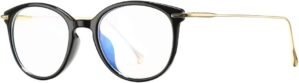COASION Blue Light Blocking Glasses for Women Vintage Round Anti Blue Ray Computer Game Eyeglasses Small Face