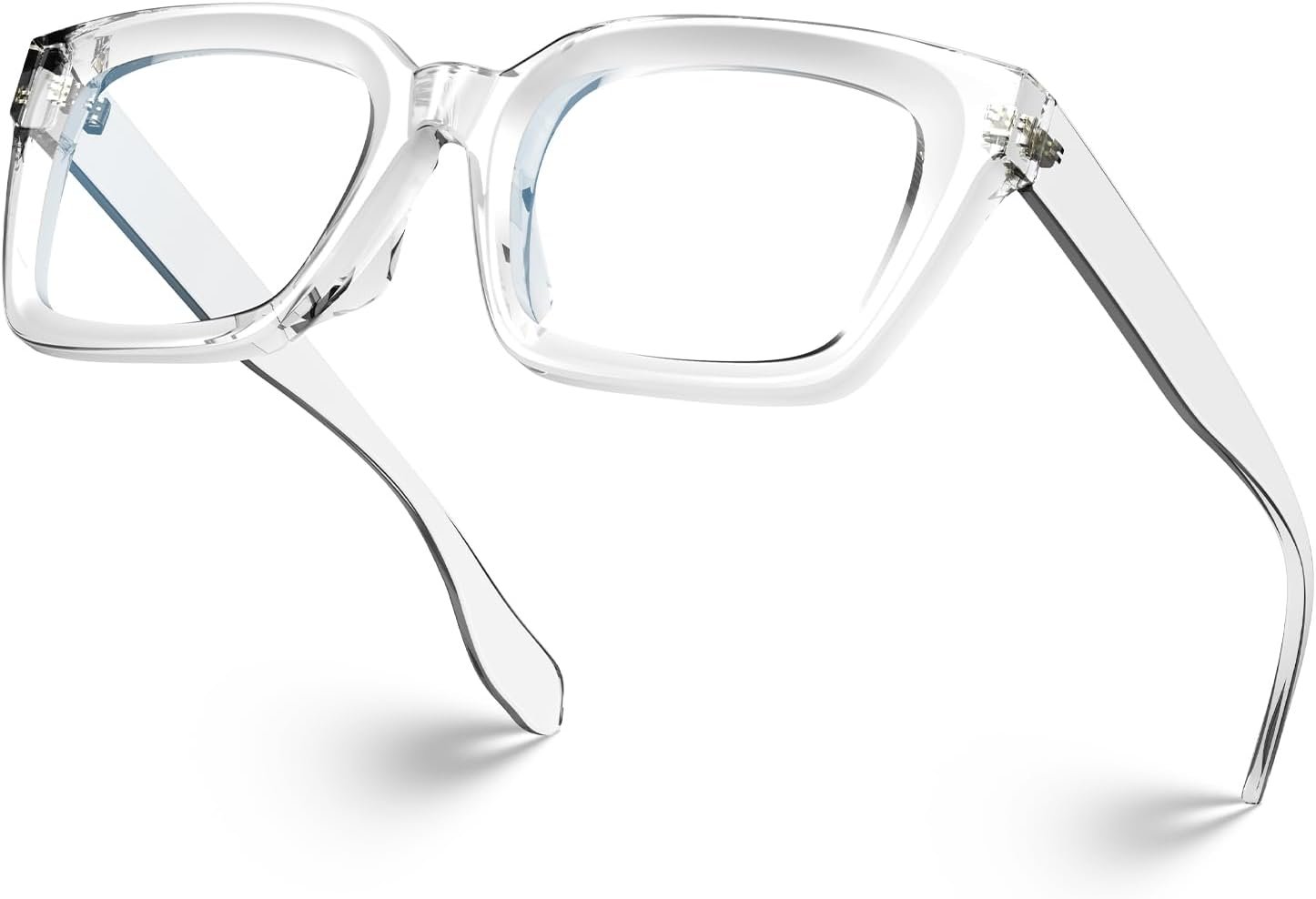 VISOONE Chunky Square Blue Light Blocking Glasses with Anti Computer Glare for Working Women Men MONTANA