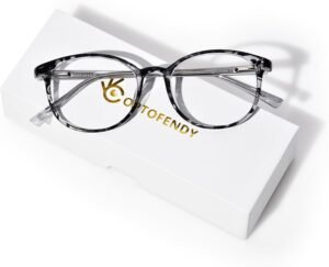 OPTOFENDY Blue Light Glasses for Women, TR90 Blue Light Blocking Glasses Relieve Eyestrain & Anti UV400 Rays