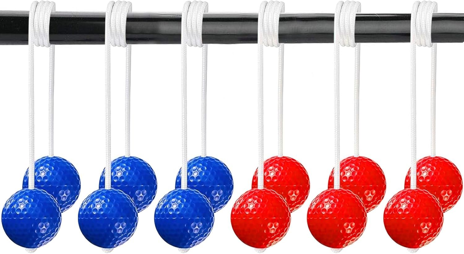 Ladderball Balls Ladder Golf，Ladder toss Ladder Ball Game Set，Ladder Ball Replacement Ball Set，Real Golf Ball toss alternatives（6 Pack）