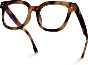 miyya Oversized Blue Light Glasses For Woman, Fashion Computer Screen Glasses, Non Prescription Eyeglasses For Women