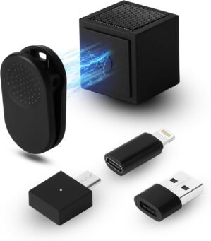 Wireless Lavalier Microphone, Ultra-Compact Design Wireless Mini Mic for iPhone/Pro/iPad/Android/PC/Windows/MAC, Bluetooth Microphone, Clip on Mic for Tiktok, YouTube, Video Recording, Zoom