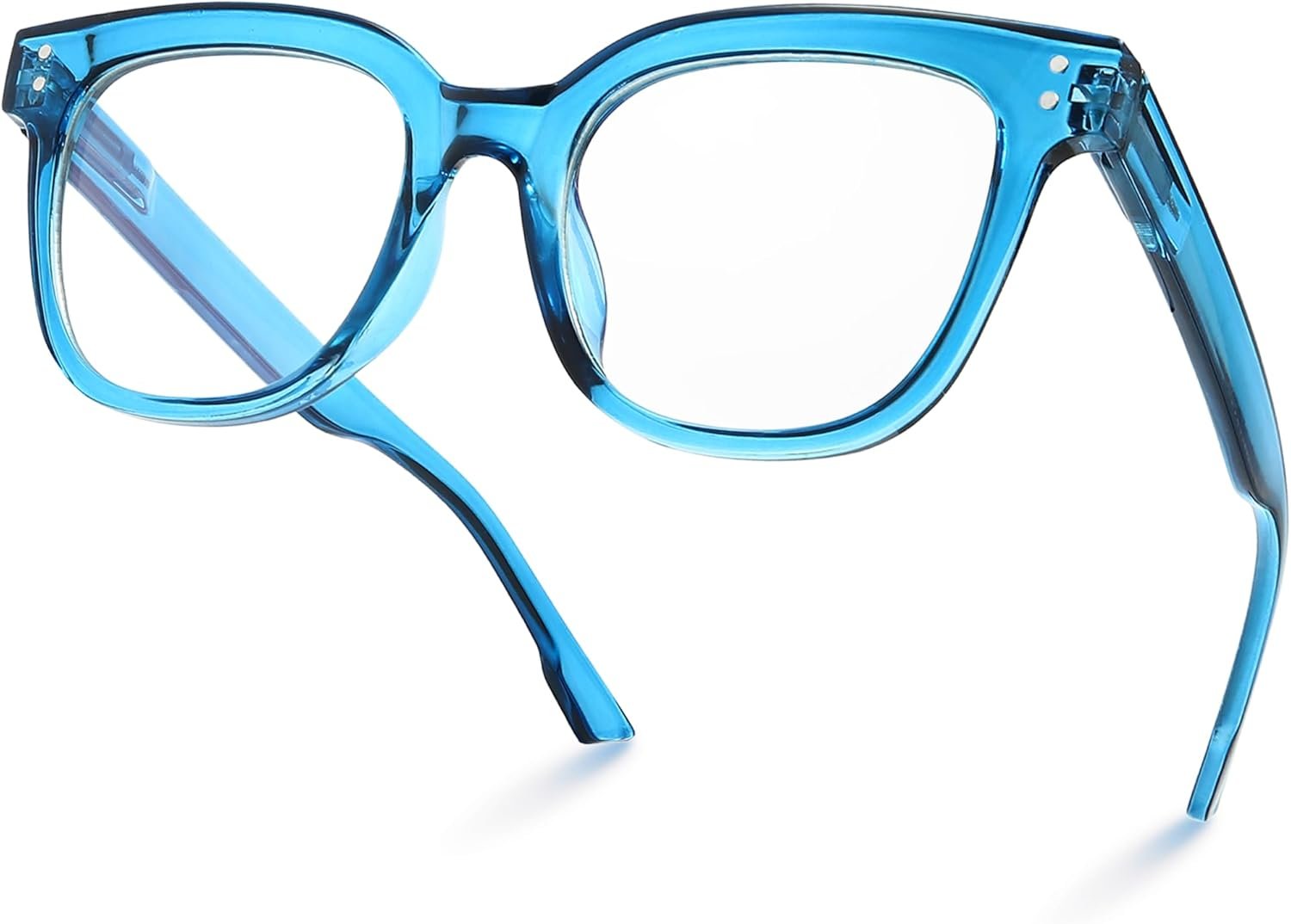 miyya Oversized Blue Light Glasses For Woman, Fashion Glasses, Computer Screen Glasses, Non Prescription Glasses For Women