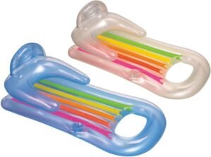 Intex King Kool Lounge Inflatable Swimming Pool Lounger with Headrest (Pair)