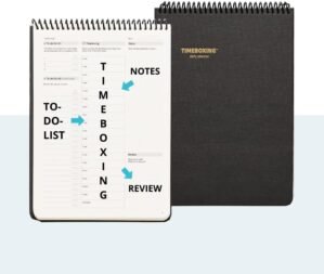 Timeboxing Planner – Daily Undated Planner for Boosting Productivity,Ideal for Academic, Professional & Enterprise, Spiral 7×9