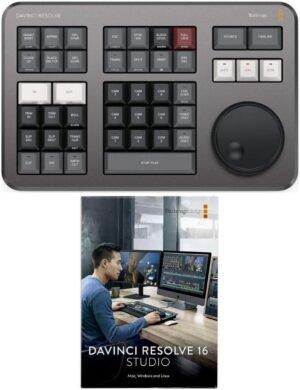 Blackmagic Design Davinci Resolve Speed Editor Bundle with Davinci Resolve 18 Studio (Activation Card)