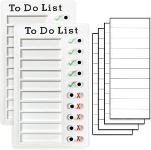 2 Pieces Chore Chart for Adults to do List My Chores Checklist Task Board Sliding Routine Chart for Kids Rv Reminder