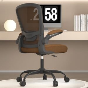 Office Chair, Ergonomic Desk Chair with Adjustable Lumbar Support, High Back Mesh Computer Chair with Flip-up Armrests-BIFMA Passed Task Chairs, Executive Chair for Home Office
