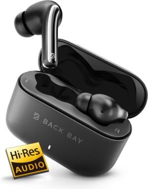Back Bay Audio Active Noise Canceling Earbuds for Android & iPhone – Bluetooth 5.4 ANC Earbuds with Transparency Mode, Deep Bass, Air Buds for Android Phones, In-Ear Wireless Sound Cancelling Ear Buds