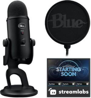 Logitech for Creators Vocal Condenser Microphone, USB Type-A, Blackout (988-000521)