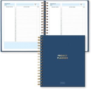 S&O Project Management Planner – Work Organizer Daybook– Assignment Schedule Notebook – Task Manager – Activity Notebooks for Work – Project Management Journal- 200 Pages, 8.25″ x 9.3”