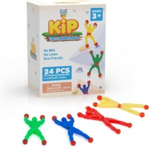 24-Piece Climbing Man Sticky Toy Set – Flexible and Stretchy Wall Tumbler Crawlers for Boys and Girls – Assorted Colors – Perfect for Birthday Party Favors and Easter Egg Fillers