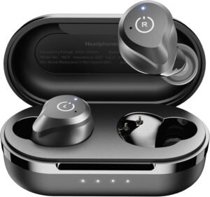 TOZO NC9 Hybrid Active Noise Cancelling Wireless Earbuds, in Ear Headphones IPX6 Waterproof Bluetooth 5.3 Stereo Earphones, Immersive Sound Premium Deep Bass Headset