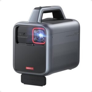 NEBULA Mars 3 Outdoor Portable Projector, 1000 ANSI Lumens, AI-Powered Image, Built-In Battery with 5 Hour Playtime, Android TV, 200 Inch Home Theater, for Backyard, Office and Business, and Camping