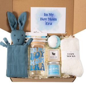 New Mom Gifts, Baby Shower Gifts for Boys, New Mom Gift Basket After Birth, Pregnancy Gifts for First-Time Mom, Expecting Mom, New Mom Care Package After Baby, Postpartum Gifts for Mom, Boy Mom Gift