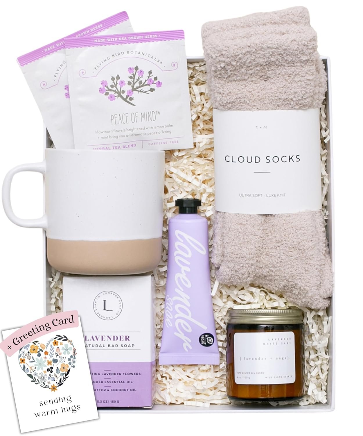 Unboxme Lavender Spa Gift Set – Relaxation Gifts for Women with Candle & Bath Bombs – Perfect Self-Care Gift for Women, Birthdays, Christmas, Get Well Soon, or Valentine’s Day