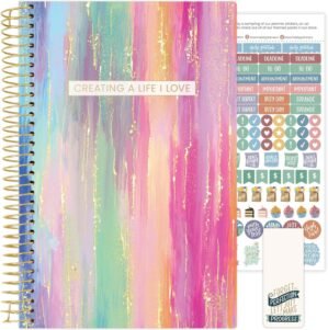 bloom daily planners 2025 Calendar Year Day Planner (January 2025 – December 2025) – 5.5” x 8.25” – Weekly/Monthly Agenda Organizer Book with Stickers & Bookmark – Creating A Life I Love