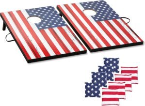 Cornhole Board Set Cornhole Games for Adults Portable Choose Regulation or Tailgate Size