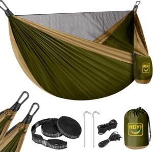Camping Hammock Mosquito Net,Double & Single Portable Hammocks Hammocks with 2 Tree Straps,Hammock Tent for Travel Camping,Camping Accessories for Indoor Outdoor Hiking Backpacking Backyard Beach