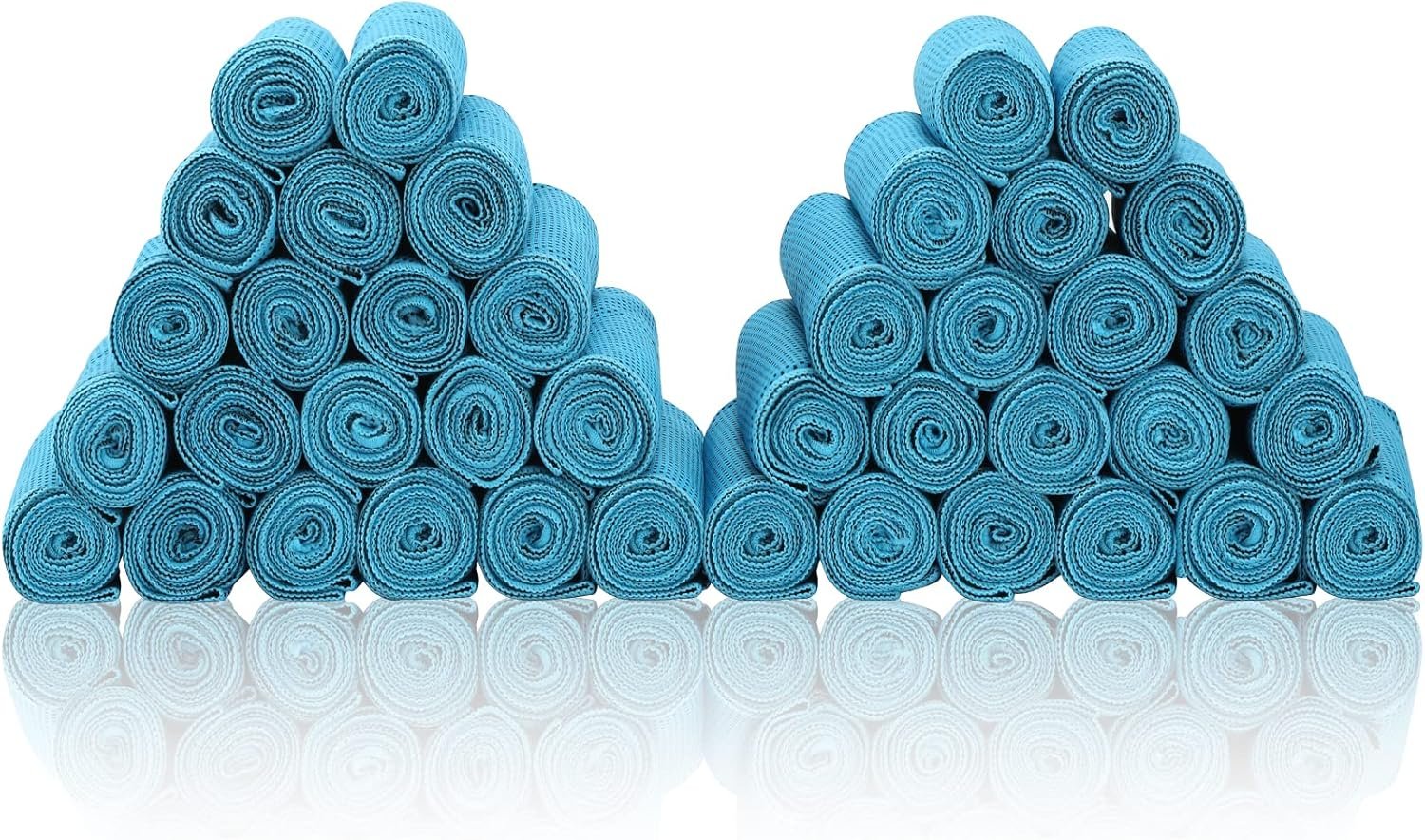 Cooling Towels 40 Pack 40″x 12″, 160gsm Bulk Cool Towels, Soft Breathable, Super Absorbent, Quick Cold Towel, for Bowling, Yoga, Travel, Camping, Golf, Football, Hiking, Outdoor Work