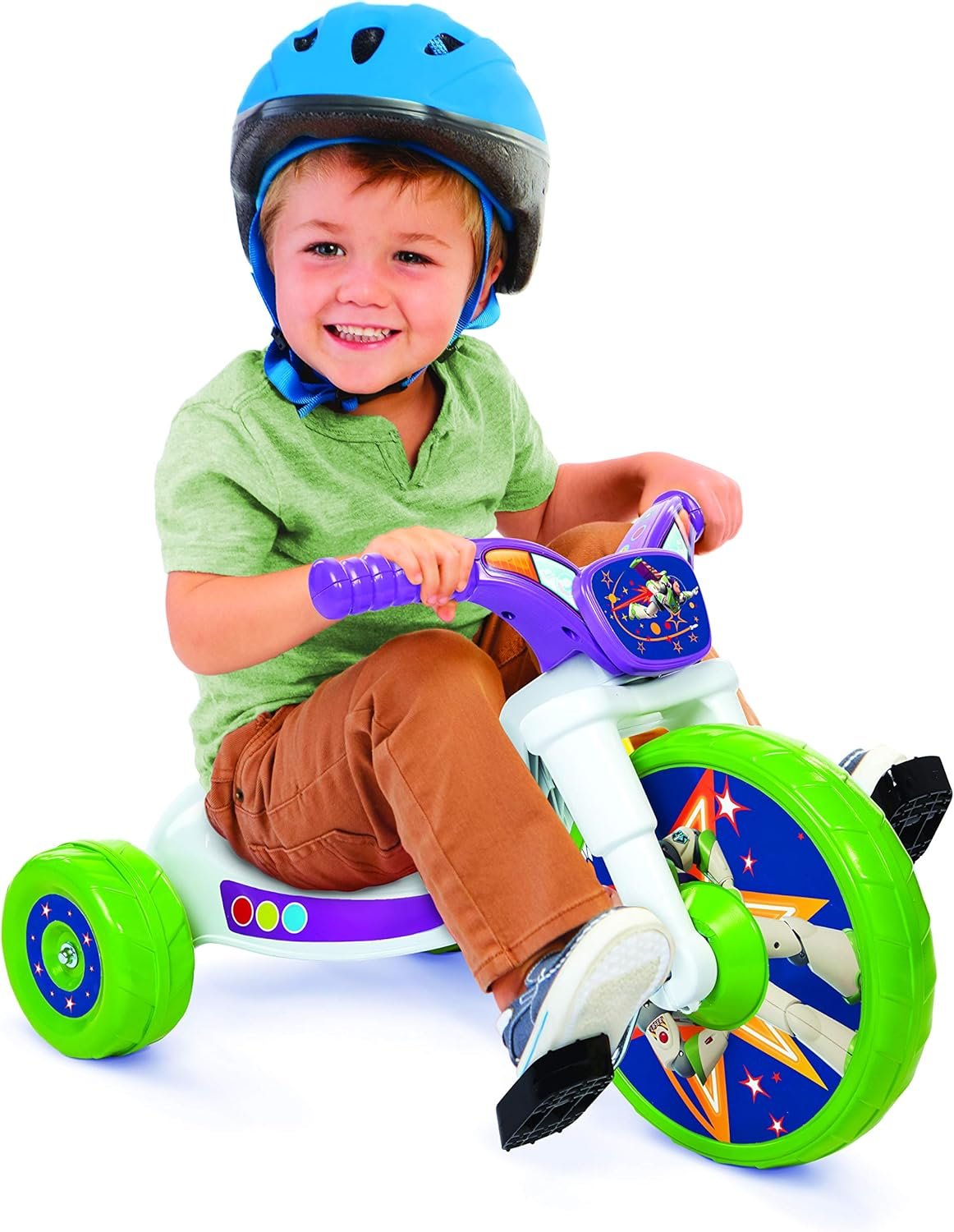 Fly Wheels Disney Toy Story Ride-On 10″ Tricycle with Sounds – Toddler Bike Trike, Ages 18-36M, for Kids 33”-35” Tall – 35 lbs. Weight Limit