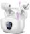 Wireless Earbuds, Bluetooth 5.4 Headphones HiFi Stereo, Bluetooth Earbuds with ENC Noise Cancelling Mic, IP7 Waterproof in Ear Earphones, 48H, LED Display Ear buds for Pad Workout Sports, Deep White