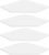 Homode Corner Wall Shelf, Corner Shelf Floating, Set of 4 Wooden Hanging Corner Shelves with Wire Hole for Bathroom Living Room Office, White