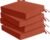 Outdoor Chair Cushions Set of 4: Waterproof & Fade Resistant Seat Cushion for Patio Furniture – 18.5 x 16 x 2 Inch Chair Pads with Ties and Hidden Zipper – Patio Chair Cushion Replacement, Rust