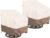 okcool Outdoor Swivel Chair Cover 2 Pack, Patio Chair Covers Waterproof Clearance, (30″ W x 34″ D x 38.5″ H) Lawn Furniture Covers, Beige & Brown