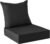 Outdoor Cushions for Patio Furniture,Outdoor Seat Cushion Set 24 x 24 x 5.75 Inch,Waterproof & Fade Resistant Outdoor Chair Cushions,Deep Patio Chair Cushion with Removable Cover,Black