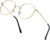 JOVAKIT Polygon Blue Light Blocking Glasses for Women Men Vintage Octagon Square Non-prescription Metal Eyeglasses