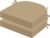 idee-home Outdoor Chair Cushions Set of 2, Thick 19″ x 19″ x 3″ Outdoor Seat Cushions Patio Furniture Waterproof with Ties, Dining Pads