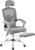 DUMOS Home Office Desk Chair with Footrest, High-Back Mesh Rolling Swivel Reclining Chairs with Wheels, Comfortable Headrest, Lumbar Support, Comfy Arms for Home, Office, Gaming, Student, Grey