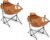 TIMBER RIDGE Hammock Camping Chair with Adjustable Backrest, Heavy Duty Folding Hammock Chair Supports 300lbs, Portable Hammock Chair for Camping, Travelling and Patio, Orange 2 Pack