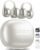King Lucky Clip on Earbuds Open Ear Wireless Bluetooth 5.4 Headphones with Mic,50H Play,Noise Cancelling,Waterproof,Sports Ear Buds,Comfortable for Small Ears & Glasses Wearers,Workouts (Pearl White)