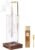Incense Holder, Wooden Incense Holder for Sticks with Glass Ash Catcher, Anti-ash Incense Burner with 20 Incense Sticks and a Ash Brush for Meditation Yoga Spa Room Decor
