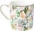 WAVEYU Ceramic Mug for Women Mom, Cute Coffee Water Mug Cup for Mother’s Day from Daughter Son for Home Office, Decorative Coffee Tea Cup for Girls Teachers Colleagues, 14 oz, White Flower