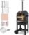 VEVOR Outdoor Pizza Oven, 12″ Pellet Fire Ovens, 2-Layer Pizza Oven Wood Fired, Wood Burning Outdoor Pizza Oven with 2 Removable Wheels, 700℉ Max Temperature Fired Pizza Maker Ovens for Barbecue