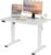 Electric Standing Desk Adjustable Height, 40×24 Inches Sit Stand up Desktop for Home Office, Ergonomic Rising Computer Table with Memory Preset, White