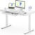 FLEXISPOT Comhar Electric Standing Desk with Drawers Charging USB A to C Port, Height Adjustable 48″ Whole-Piece Home Office Computer Laptop Table with Storage (White Top + Frame)