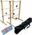 Ladder Ball Set with 2 Ladders 6 Bolas and Scoreboard Lawn Game Ladder Toss Outdoor Ladder Toss Game Set Wood Ladder Ball Set