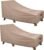ULTCOVER Waterproof Patio Lounge Chair Cover Heavy Duty Outdoor Chaise Lounge Covers 2 Pack – 80L x 28W x 30H inch