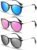 CHBP Sunglasses Womens Men Polarized UV Protection Trendy Vintage Retro Round Mirrored Lens Sunglasses For Women