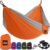 GORILLA GRIP Durable Portable Camping Hammock, Holds 500lbs with Heavy Duty Tree Straps, Comfortable Travel Swing, Camp Hammocks, Easy to Use and Install, Outdoor Essentials, Orange, 10×6.5 FT