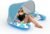 Pool Float for Adults with Canopy, XL Inflatable Chair Lounge Floaties with Adjustable Sun Shade Cover, Drink Holder, Ergonomic Headrest