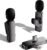 2 Pack Wireless Mini Lavalier Lapel Microphone for iPhone,Android Phone(2 in 1) – 65ft Cordless Clip on Dual Mics with Noise Reduction 6H Working Time for Video Recording Vlogging, YouTube,(Black)