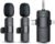 PQRQP 3 in 1 Wireless Lavalier Microphones for iPhone, iPad, Android, Camera, USB-C Microphone, 7-Hour Battery, Mini Microphone with Noise Reduction for Video Recording, Vlog, YouTube, TikTok